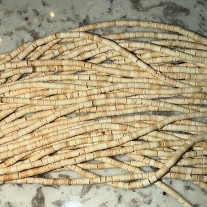 Cream and Tan Beaded Bracelet